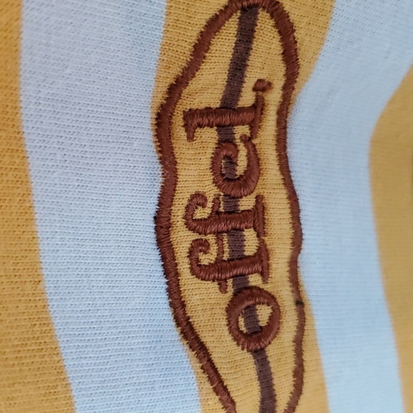 Offel yellow stripe man skate (boohoo man) SS tee size Medium 100%cotton - Picture 2 of 11